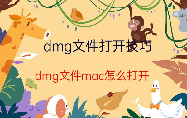 dmg文件打开技巧 dmg文件mac怎么打开？